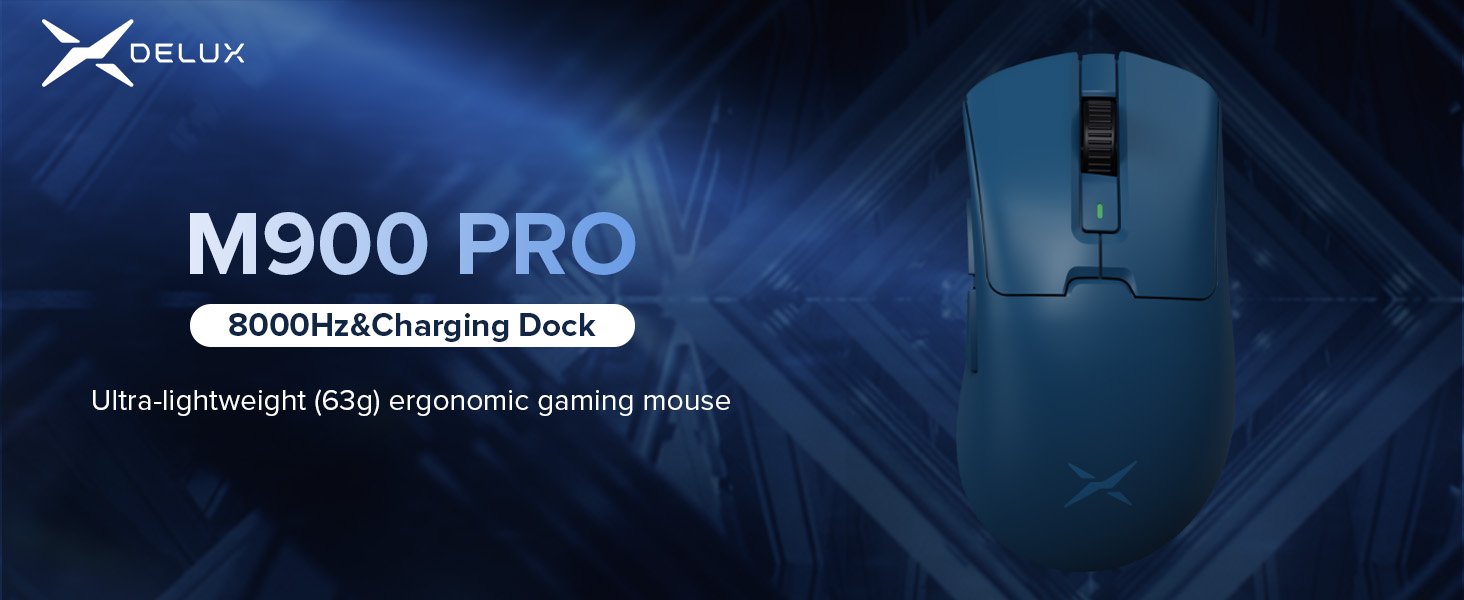 Amazon.com: DeLUX M900PRO Wireless Gaming Mouse, 8000Hz Polling
